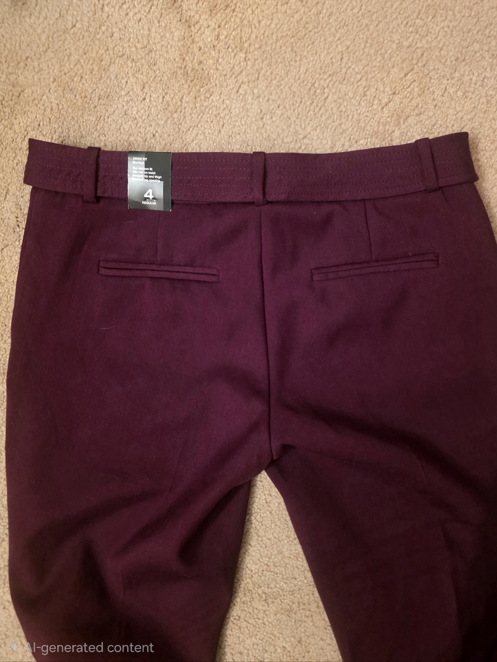The Limited Drew Fit Bootcut Low Cut Wine - Picture 5 of 6